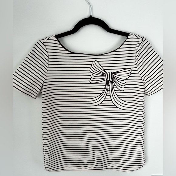 Rw&co striped shirt with bow - Picture 1 of 2
